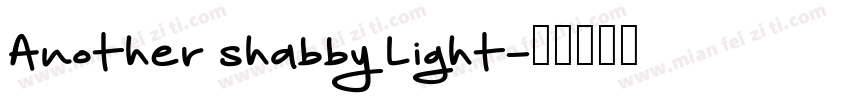 Another shabby Light字体转换